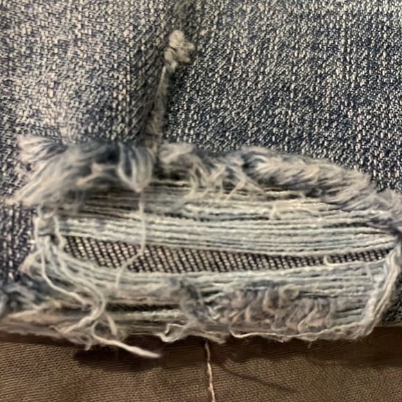 DESIGN LAB STRAIGHT TORN STAR EMBELLISHED DENIM JEANS 29 - Picture 8 of 9